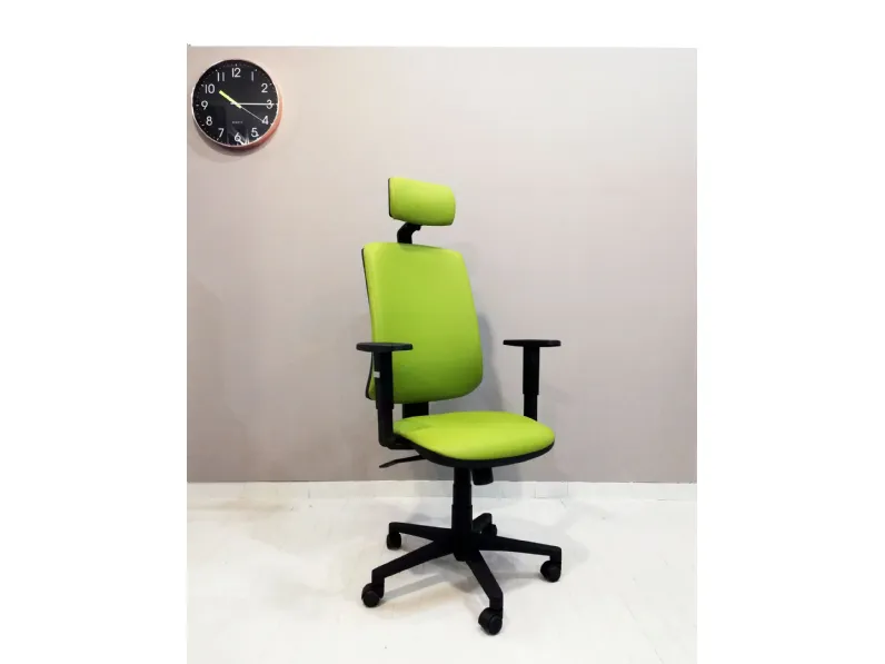 Sedia Schienale Alto In Ecopelle Jenny - Foto 2