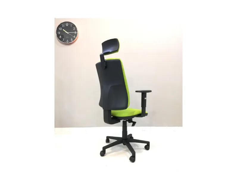 Sedia operativa Mask schienale alto + 2 sedie attesa  in ecopelle Collezione esclusiva a prezzo Outlet