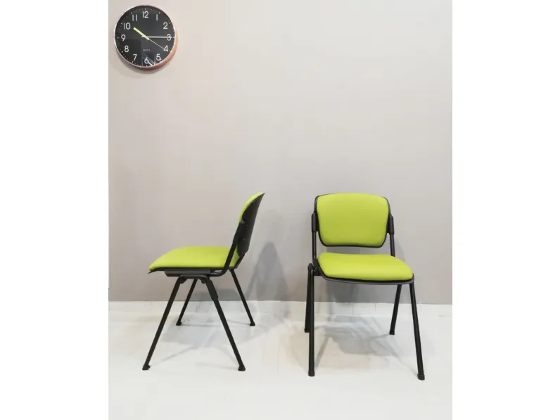 Sedia da ufficio Mask schienale alto + 2 sedie attesa  in ecopelle Collezione esclusiva a prezzo scontato