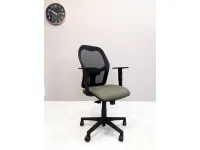 2 sedie in ecopelle, rete ergonomica, sconto forte.