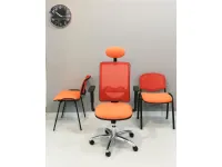 Sedia da ufficio Operativa ergonomica qtre + 2 sedie attesa  in altro Collezione esclusiva in Offerta Outlet