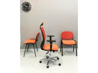 Sedia da ufficio Operativa ergonomica qtre + 2 sedie attesa  in altro Collezione esclusiva in Offerta Outlet