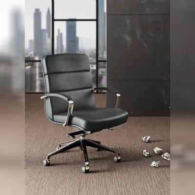ErgoOtto Roma Sedia Direzionale Reclinabile In Acciaio E Rete – Made In Italy, Schienale Alto, Portata 130kg
