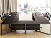 Tavolo riunione Elite meeting in legno Las mobili in Offerta Outlet
