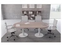 Tavolo riunione modello Plano round  Flycom in OFFERTA OUTLET