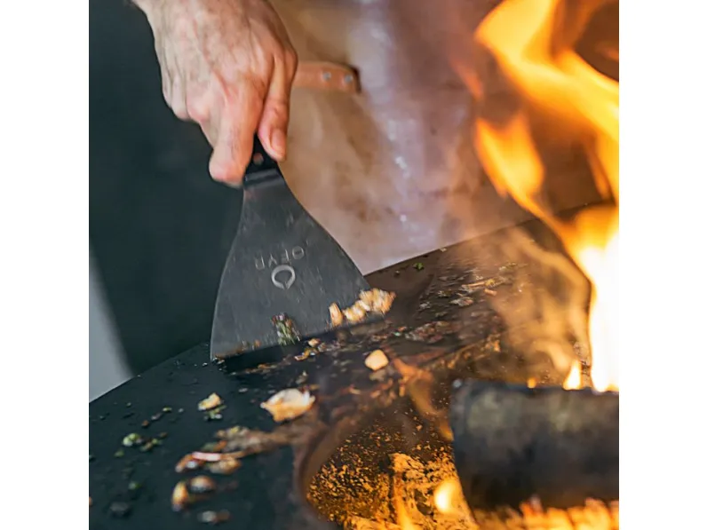 Barbecue a marchio Collezione esclusiva modello Braciere da cottura ofyr island corten 100 teak wood a prezzo ribassato