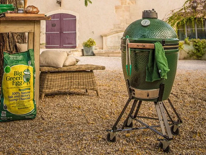 Barbecue large - cm 46 con supporto - big green egg Collezione esclusiva a prezzo Outlet