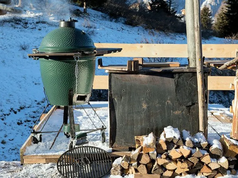 Barbecue large - cm 46 con supporto - big green egg Collezione esclusiva a prezzo Outlet