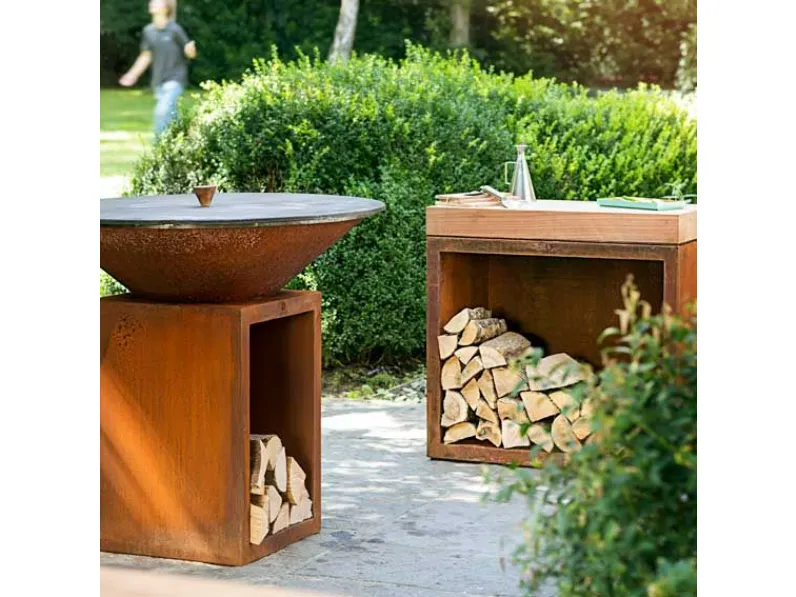 Barbecue Braciere da cottura ofyr classic storage corten 100 Collezione esclusiva ad un prezzo mai così piccolo 