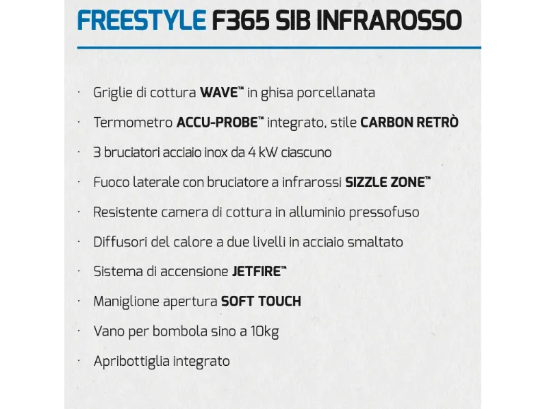 Barbecue Freestyle f365 sib infrarosso Napoleon ad un prezzo davvero esclusivo