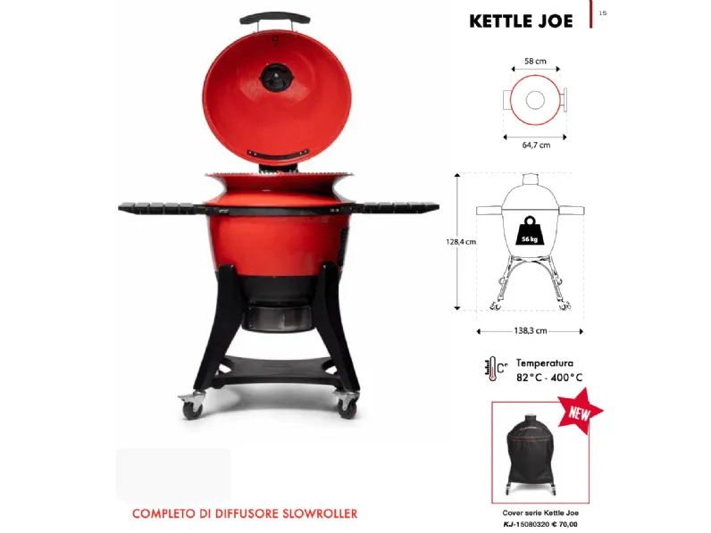 Barbecue a marchio Kamado joe modello Kettle joe a prezzo scontato