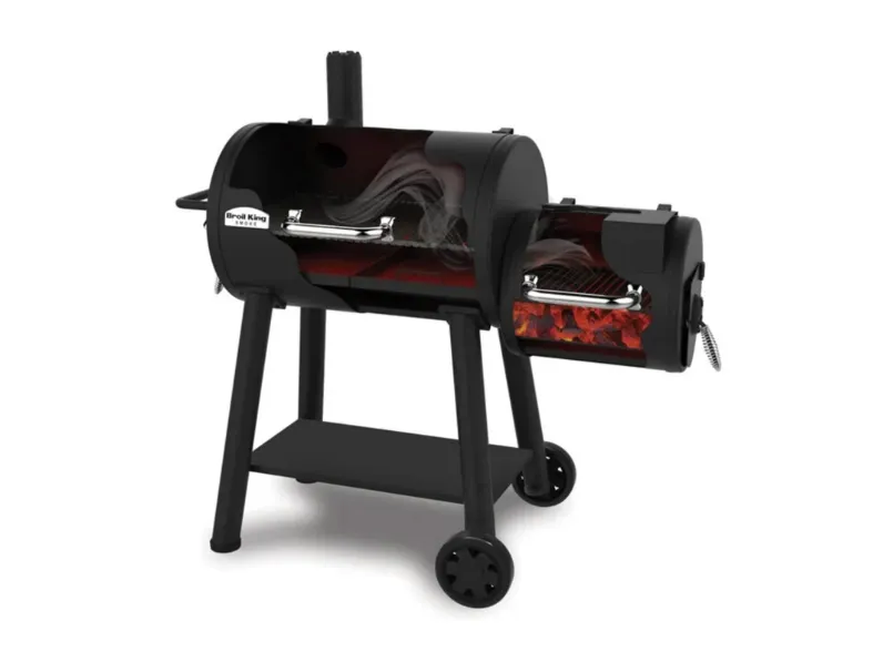Barbecue modello Offset 500 affumicatore professionale a marchio Broil king in offerta 
