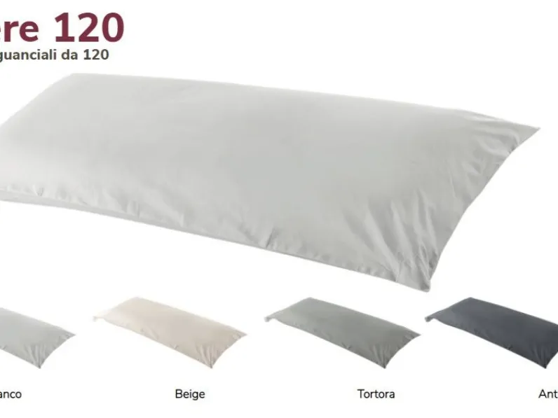 Cuscini letto Collezione esclusiva in Cotone modello Federa 120 in Offerta Outlet