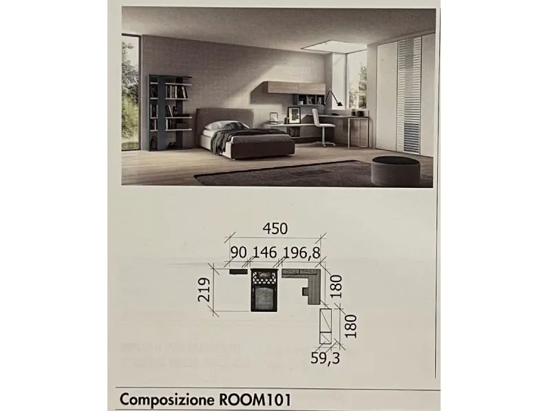 Camera da letto 101 Zg mobili in legno a prezzo ribassato