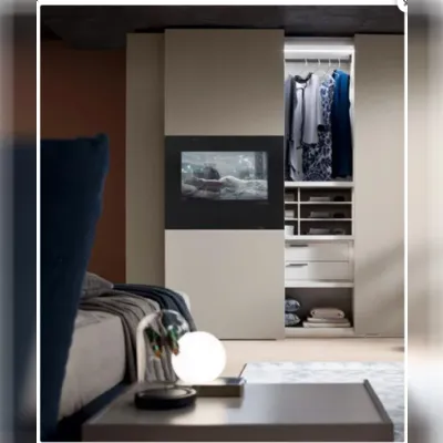 Camera da letto Artigianmobili Armadio tv  a prezzo ribassato in legno