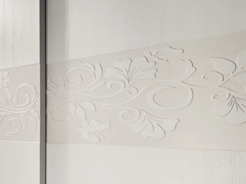 Camera da letto Artemide frassino bianco Euro design in legno a prezzo ribassato