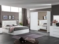 Camera da letto Camera star bianca Artigianale in laccato lucido a prezzo scontato