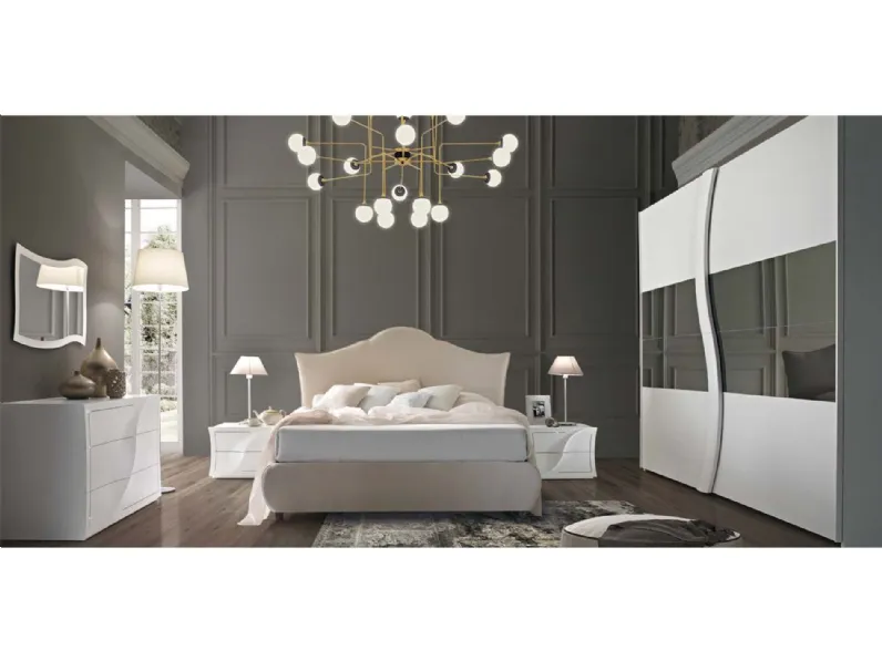 Camera da letto Aura swaroskji Cecchini italia in laminato a prezzo ribassato