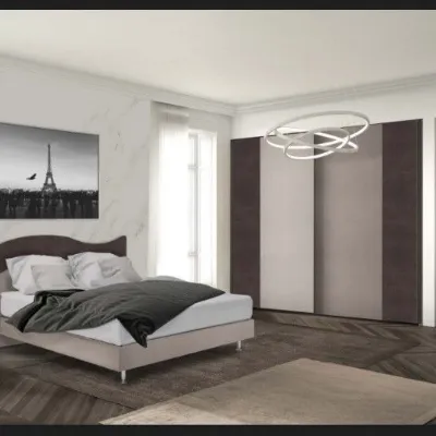 Camera da letto Basic Artigianmobili in tamburato a prezzo ribassato