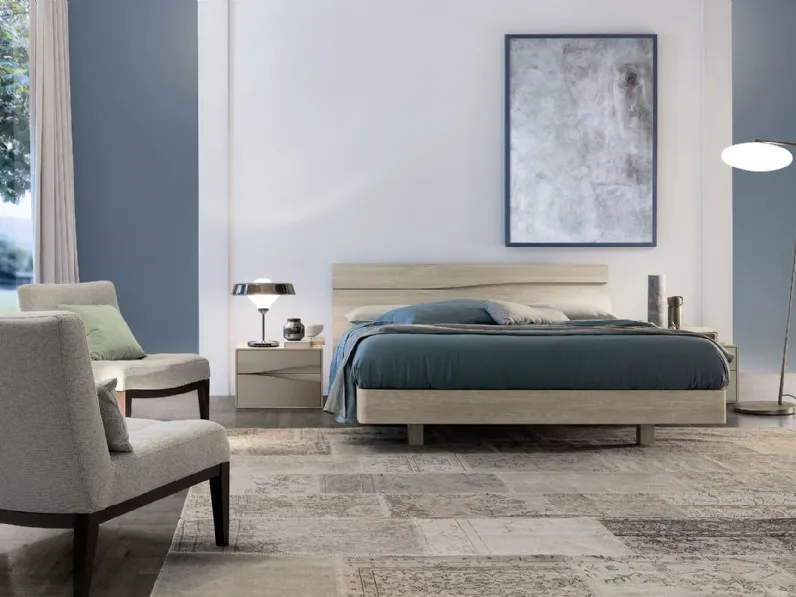 Camera da letto Battipaglia S75 in laccato opaco in Offerta Outlet