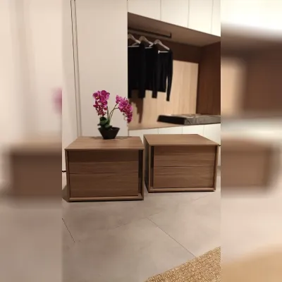 Camera da letto Coppia comodini bilbao Battistella in laminato a prezzo ribassato