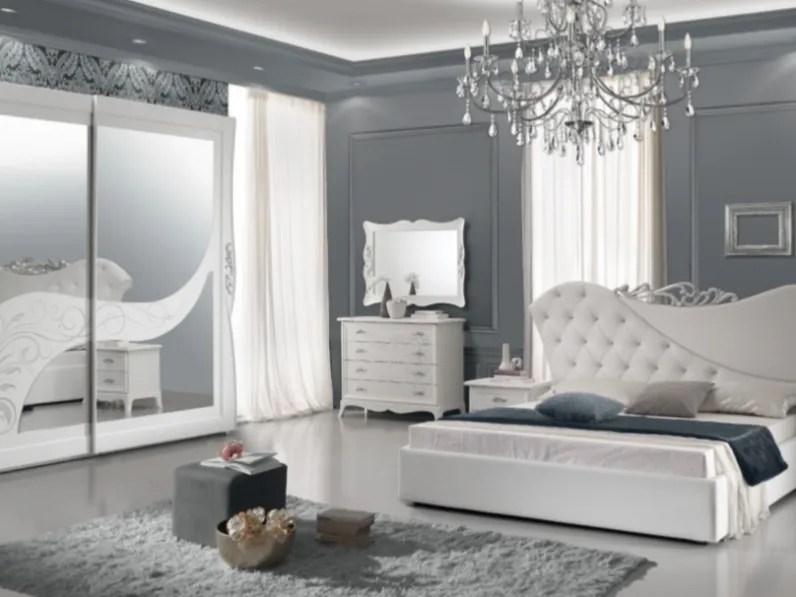 Camera da letto Brielle Artigianale in laminato in Offerta Outlet
