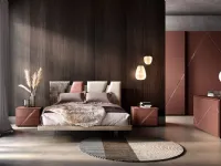 Camera da letto Camera da letto 10_comprensiva di letto rete comodini e com Mercantini in laccato opaco a prezzo ribassato