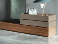 Camera da letto Camera finitura noce Sangiacomo in legno a prezzo Outlet