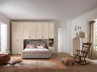 Camera da letto Camera-matrimoniale a ponte mod.afrodite patinato beige in promo-sconto del 40% Gruppo silwood PREZZI OUTLET