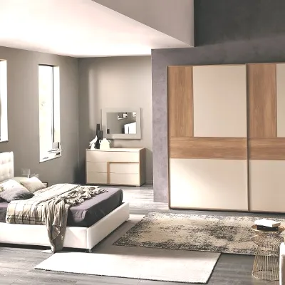 Camera da letto Camera matrimoniale completa del programma abaco in promo-sconto del 50% Gierre mobili PREZZI OUTLET
