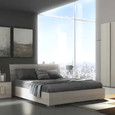 Camera da letto Camera matrimoniale completa moderna Collezione esclusiva in laminato in Offerta Outlet