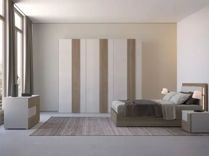 Camera da letto Artigianale Camera matrimoniale con letto a prezzo ribassato in laminato