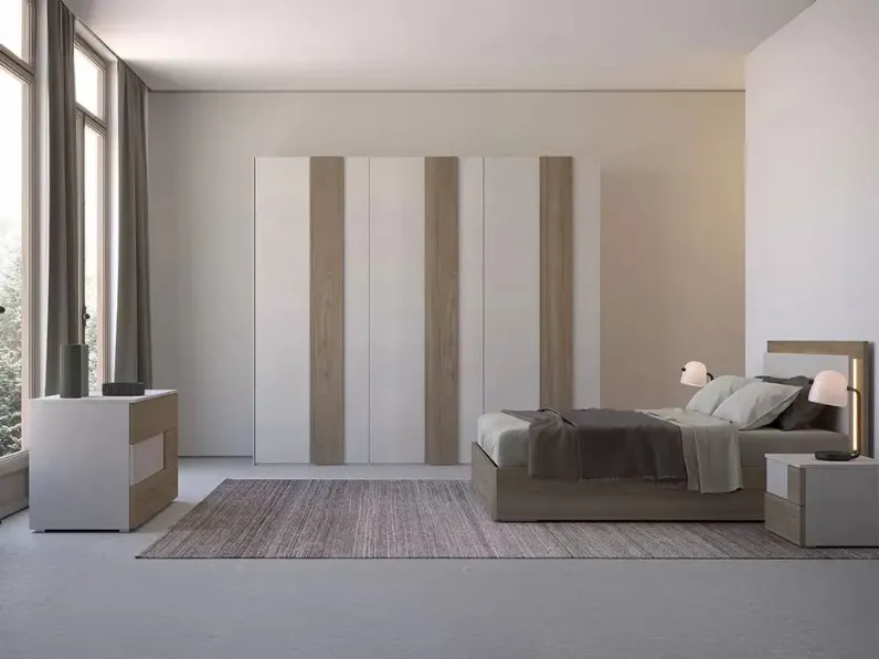 Camera da letto Artigianale Camera matrimoniale con letto a prezzo ribassato in laminato