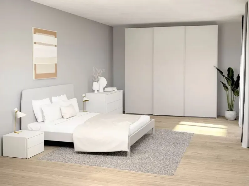 Camera da letto Artigianale Camera matrimoniale in nobilitato a prezzo ribassato in legno