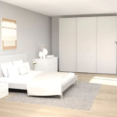 Camera da letto Artigianale Camera matrimoniale in nobilitato a prezzo ribassato in legno