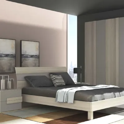 Camera da letto Camera matrimoniale letto modello nuvola Collezione esclusiva in laminato a prezzo Outlet
