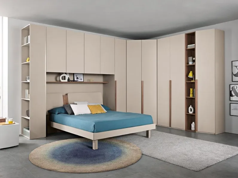 Camera da letto Camera matrimoniale mod.abaco Gierre mobili in laminato a prezzo ribassato