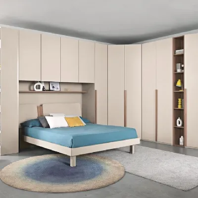 Camera da letto Camera matrimoniale mod.abaco Gierre mobili in laminato a prezzo ribassato