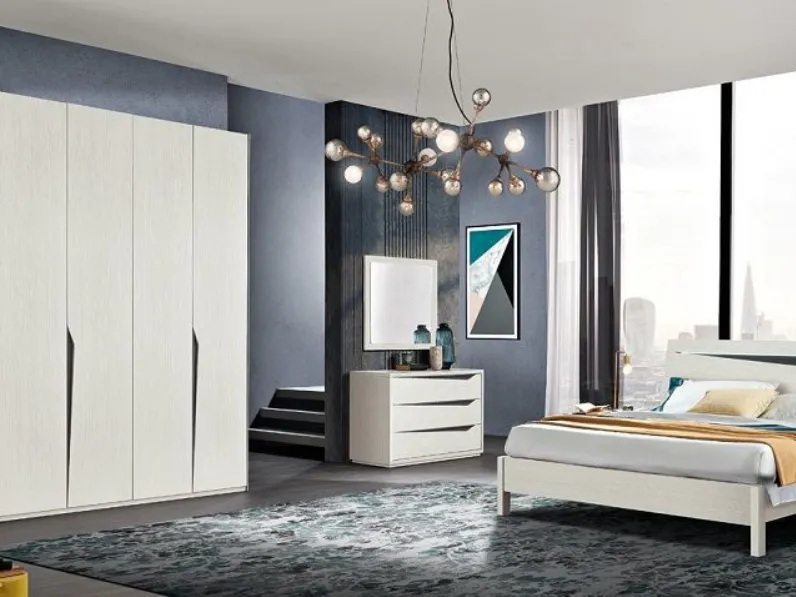 Camera da letto Camera matrimoniale mod.grace in promo-sconto del 50% Gruppo silwood in laminato in Offerta Outlet