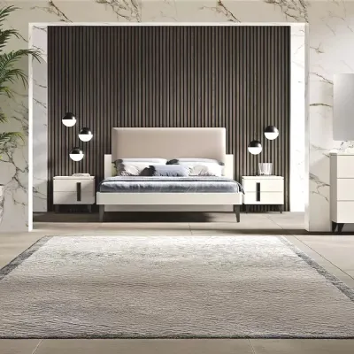 Camera da letto Camera matrimoniale moderna raffinata Artigianale in laminato a prezzo scontato