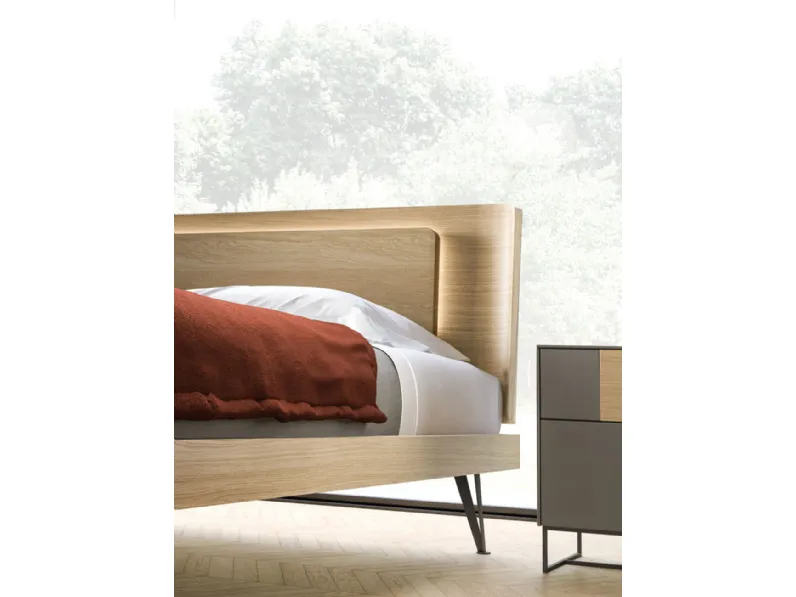 Camera da letto Camera matrimoniale orme night 12 Orme in laminato in Offerta Outlet