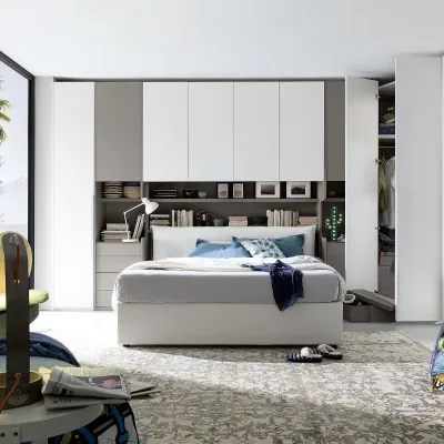 Camera da letto Camera ponte S75 in laminato in Offerta Outlet