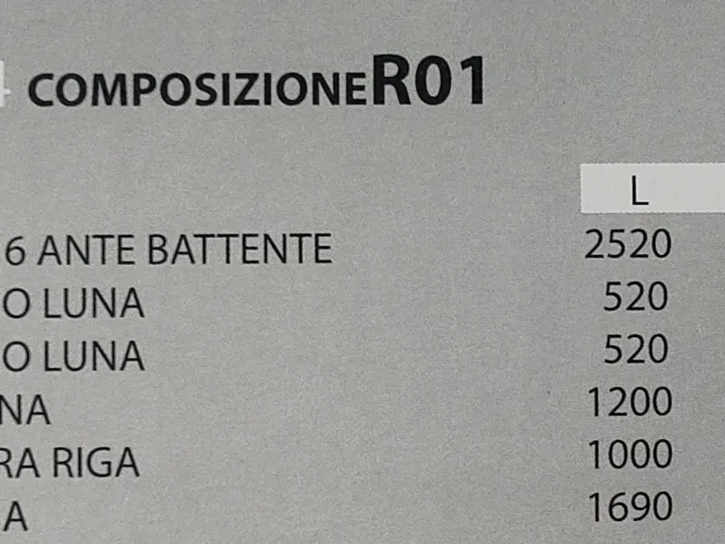Camera da letto Collezione esclusiva Camera riga 1 a prezzo scontato in laminato