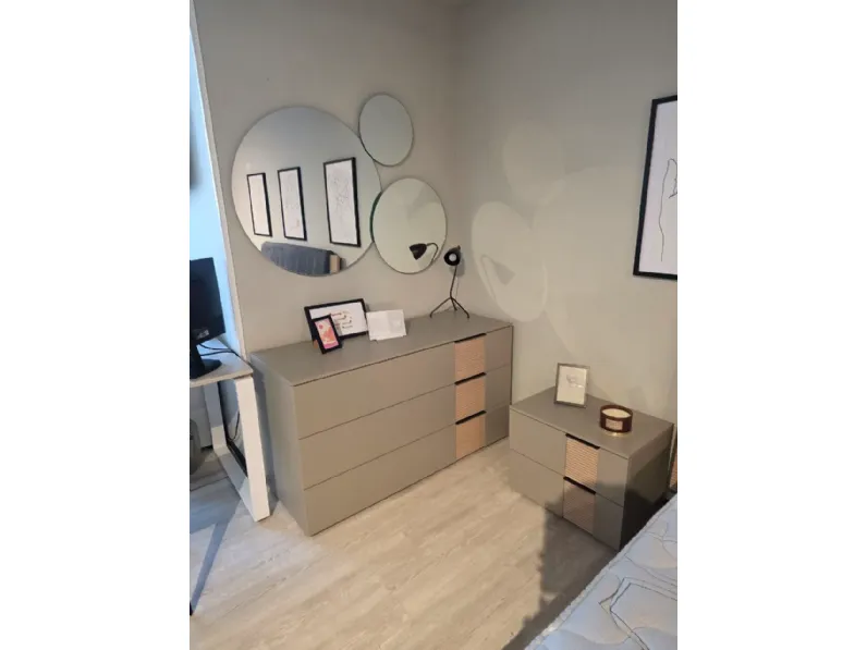 Camera da letto Camera tomasella rovere sabbia  Tomasella in laminato a prezzo scontato