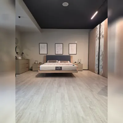 Camera da letto Camera tomasella rovere sabbia  Tomasella in laminato a prezzo scontato
