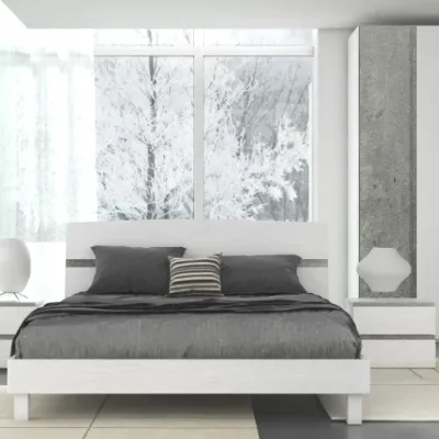 Camera da letto Camera silver 309 Collezione esclusiva in laminato a prezzo Outlet