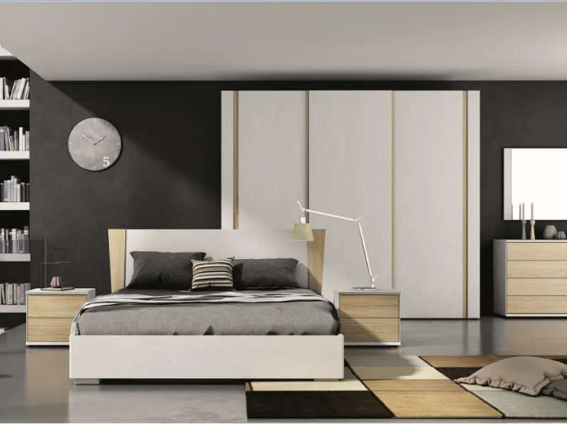 Camera da letto Silver 11 Collezione esclusiva in laccato opaco scontata 