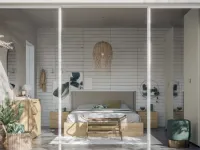 Camera da letto Composizione aria 319 Santalucia in laminato a prezzo Outlet