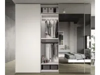 Camera da letto Composizione b007 Villanova in laminato a prezzo Outlet