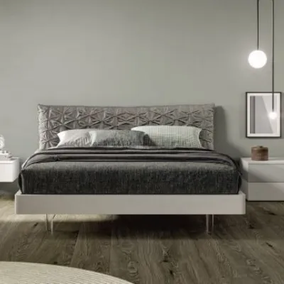 Camera da letto Composizione b007 Villanova in laminato a prezzo Outlet